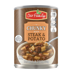Chunky Steak & Potato, Ready-To-Eat 12/18.8oz